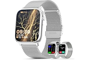 elfofle Smartwatch dla kobiet i mężczyzn, z funkcją telefonu, ekran dotykowy HD 1,83", wodoszczelność IP67 / SpO2 Fitness Tracker, cykl menstruacyjny, monitor tętna, monitor snu, kompatybilny z