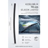 Kesilebilir 70 cm Silecek Lastiği - Her Araca Uygun Evrensel Sessiz Doğal Kau&ccedil;uk Silecek Yedeği 429060 720711