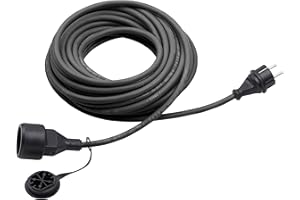 Meister 7435020 - Alargador de cables (10 m), color: negro