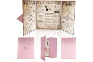 JEZIORO 1934 Poster UK,90th Birthday Decorations,Supplies Happy Birthday Decoration,Funny Ideas Party Decor Gift for Men or Women,Folding Poster Book Presents for Daughter/Sister/Female/Mens of Presents