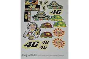 STICKERPOINT24 Rossi 46 The Doctor Aufkleber Sticker Motogp Motorrad A4 Bogen