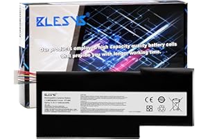 BLESYS BTY-M6K Batería para MSI Stealth Pro MS-17B4 MS-17B7 MS-16K3 MS-16R1 MS-16R2 MS-16R3 GF63 GF63 GF75 Thin GS73VR 7RG-005 7RG-036CN 8RD-031TH 8RC-034CZ 9SC 8RC 8RD 8SC 9SC- 088CN 11.4V 4300mAh