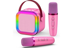 Dislocati Regalo Niña 3-12 Años, Micrófono Princesa Karaoke 2 Microfonos Inalambricos Regalo Navidad Microfono Juguetes Niña Regalo Cumpleaños - Ideal para Fiestas, Cumpleaños y Diversión en Casa