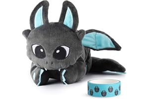 corimori 1845 - Smok "Spark" piórnik, dla chłopców i dziewczynek, nastolatków, czarny