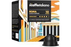 FRHOME Dolce Gusto, 96 kapsułek do kawy z Dolce Gusto skombpatible - Il Caffè Italiano - mieszanka Roma, intensywność 10