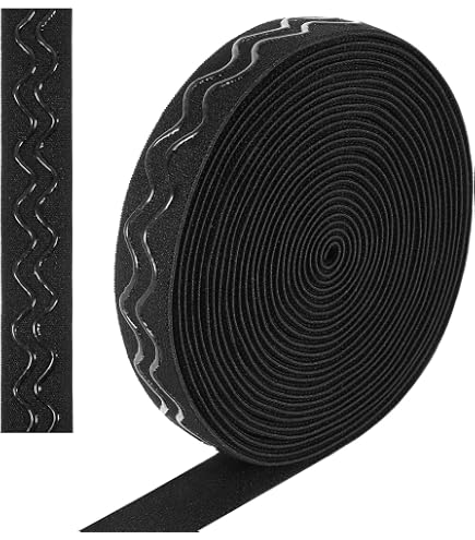 Bande élastique Large 75 Mm (3 Pouces) - 1 Mètre Noir Pour Couture Vêtements Et Accessoires