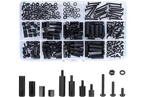 Ewwtrey 260 Pz M3 Nylon Viti Esagonali Dado Circuito Distanziatori, Maschio Femmina Viti Standoff Dadi Pilastro Filettato PCB Scheda Madre Circuito Scheda Macchina Distanziali Cilindro Kit