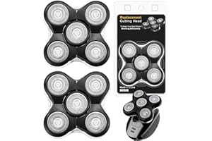 YAZIYIR Têtes de rasoir de rechange RX5 - Compatibles avec les rasoirs Remington Balder Pro XR1500, XR1501 et RX5 (2 pièce)