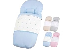 TRIMATT Saco Silla Paseo Universal - Uso como Saco en Invierno o como Funda de Silla en Verano - Hecho en España Color Azul