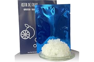 LTH - Grains de Kéfir de Fruit - 100% Frais et prêts à l'emploi - Notice jointe - Dose pour 1 litre de Boisson