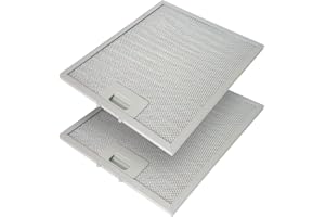 LEAD HOME 2 x metalowy filtr przeciwtłuszczowy do okapu 305 x 267 mm, do AEG, Electrolux 405525042-9, 4055250429, Elica GRI0009219A, KIT0010805, 93952919, Whirlpool Bauknecht 480122102168, C00314158, ARI314158