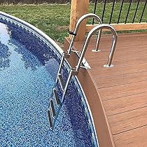 Scaletta Pieghevole Per Barche E Piscine - Acciaio Inox, 4 Gradini Antiscivolo, Portata 200 Kg - Foto 5