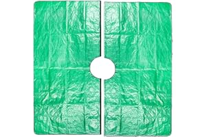 Yajexun Landscape Tarpaulin for Pruning – Pruning Tarpaulin with 12 Inches for Shrub Trimming Mat, Topiary Cutting Mat, Waterproof Tarpaulin Tree Trimming Garden, Four Corner Loops