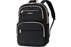 EMPSIGN Plecak na laptopa torebka dla kobiet z portem ładowania USB, wodoodporny plecak podróżny, 30 l, torba podróżna o dużej pojemności 30 l do pracy biznesowej