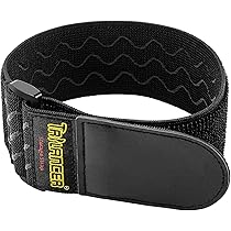 Cinghie Elastiche Antiscivolo Vidacharmy - 4 Pezzi, Nero, Nylon, 45 Cm, Per Fitness, Escursionismo, Bici - Foto 5