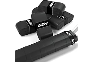 ADV Tennis Dry Overgrip - 12 Pack - Ultra Absorbent Grip Tape with Exclusive FeltTac Material for High Velvety Comfort - Pro Tested & Designed