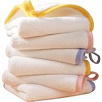 8 Asciugamani In Mussola Di Cotone Organico Per Neonati - 30x30 Cm, Extra Morbidi, Per Pelli Sensibili - Foto 2