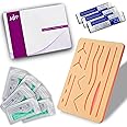 Suture Practice Pad 3 Layer 14 Wound 5x7" with Silicon Thread Durable Silicon Skin Suture Pad to be used by Students for Training and Practice of Medical | Veterinarian Students and Nurses