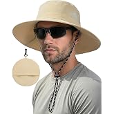 MELLIEX Fisherman Hat Men Women Foldable Fisherman Hat Summer with UV Protection Wide Brim Waterproof Breathable Bucket Hat f
