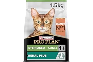 Pro Plan PURYNA PRO PLAN STERILIZED Adult 1+ sucha karma dla kotów z OPTIMERAL, bogata w łososia, opakowanie 1 szt. (1 x 1,5 kg)