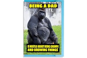 CHEEKY CHOPS Funny Father's Day Card For Dad Daddy Stepdad For Him Birthday Card - Grumpy and Knowing Things F15