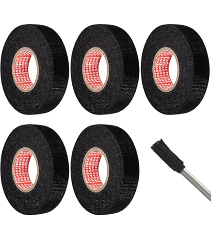 3 Rolls 19mm X 15m Adhesive Cloth Fabric Tape For Cable Looms Wiring Harness
