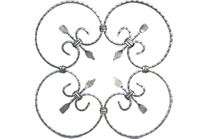 UHRIG Ornement en fer forgé, élément décoratif pour grille de fenêtre, clôture, porte de jardin, etc.