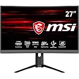 MSI Optix MAG272CQR Monitor Gaming 27" Curvo, Display 16:9 WQHD (2560 x 1440), Freq 165Hz, HDR Ready, 1ms, Type-C…