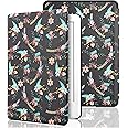 SwooK Classic Printed Magnetic Flip Cover Case for 6.8" Kindle Paperwhite 11 11th Generation 2021 / Kindle Paperwhite Signature Edition Soft Back Flip Cover Case (Vintage Flora)