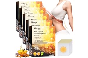 QUIXION 50 Stück Bienengift-Lymphdrainage-Schlankheitspflaste, Bienengift Abnehmen Pflaster, Abnehmen Patch, Slim Patch Abnehmpflaster Bauchnabel Zum Abnehmen FüR Personen Jeden Alters