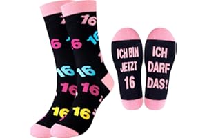 Belloxis 18. Geburtstag Mädchen 50 Geburtstag Frau Socken Damen 39-42 Geschenke zum 60 Geburtstag Frau Geschenke für Schwester Beste Freundin