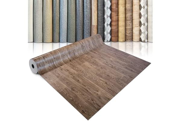 Suelo de vinilo por metros, aspecto de madera, aspecto de baldosas, aspecto de piedra, suelo de PVC, revestimiento de vinilo para cocina, baño y salón (Albus 3, 200 x 300 cm)