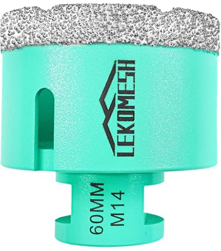 LEKOMESH Diamantbohrer Set 11-teilig - Fliesenbohrer Mit Verschiedenen Größen Und Zubehör