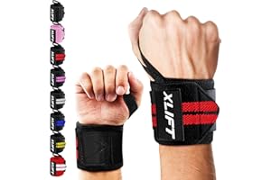 XLIFT 2 Muñequeras Gym - Muñequeras Crossfit - Accesorios Gym - Muñequera para Levantamiento de Pesas - Wrist Wraps - Muñequeras Deportivas para Hombres y Mujeres