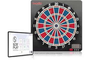 ‎KARELLA Karella Dartautomat CB-Smart, Testsieger elektronischer Softdartscheiben, modernste Bluetooth Online Funktion, 37 Spiele, Elektronik Smart Dartboard, exakte Turniermaße, Double/Triple 2-Loch Abstand