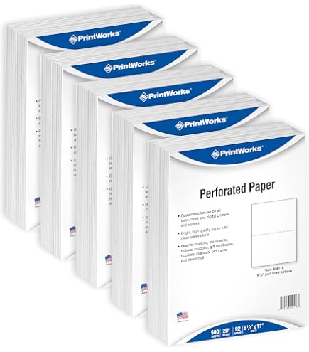 Fanfold FirstZi Blank 9.5x11 Inches Continuous Feed Fanfold For ...