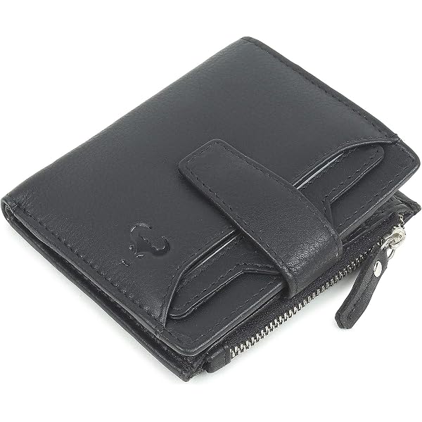 AlphaHide Genuine Leather Bifold Wallet For Women - RFID Blocking, Compact With Zipper Coin Pocket & Removable Card Case - View #5