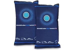 Quebec 2 x 350g Car Dehumidifier Bag | Moisture & Damp Absorber for Windscreens & Interior | 100% Leakproof, Reusable Dashboard Dehumidifier & Condensation Remover