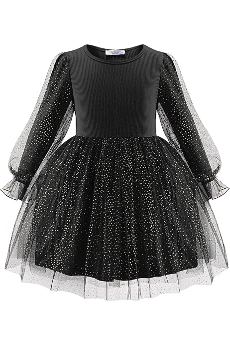 Jurken Voor Meisjes IMEKIS Kerstjurk Voor Meisjes, Lange Mouwen