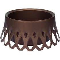 Plastia Grabschale Roseta Mit Selbstbewässerung – Ø 40 Cm, Bronze, UV- & Frostbeständig | Ideal Für Friedhofsgräber