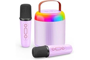 Karaoke 2 Microfonos Inalambricos, Gralal Regalo Niña 3-12 Años Micrófono Inalámbrico Juguetes Niña 4 5 6 7 8 9 10 11 Años Microfono Karaoke Infantil Microphone Regalo Navidad