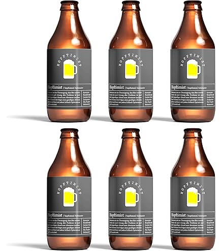 Personalisiertes Bierflaschen-Etiketten Set - 24 Aufkleber Für 6 Flaschen