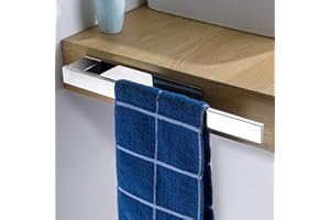 Kegii Handtuchhalter ohne Bohren - Selbstklebend Badetuchhalter Edelstahl Spiegel Poliert Handtuchstange für Badezimmer, 39cm