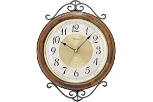 Nowoczesny zegar ścienny z mechanizmem kwarcowym AMS AM W9565