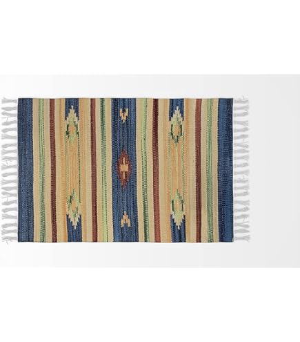 Tapis Kilim Multicolore En Laine 200 X 300 Cm Avec Frange Oriental Fait Main Vanashen 70170154