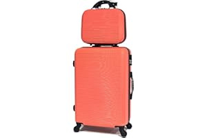 CELIMS Valigia da viaggio 65 cm e beauty case, 65cm & Vanity