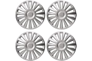 UKB4C 4 x Wheel Trims Lux Hub Caps 15" Covers fits Fiat Punto Doblo Multipla Panda Stilo 500