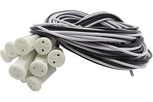 PB-VERSAND Casquillo G4, GU4, GU5.3, para bombillas halógenas de bajo voltaje, 12 V/24 V, casquillo G4, color blanco, 10 unidades