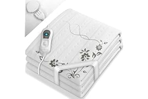 sinnlein Sottocoperta Elettrica Termica 150 x 80 cm con Spegnimento Automatico | Coperta Riscaldante con 3 livelli di Temperatura | Copertina Riscaldata per il Letto