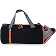 Sfane Men & Women Trendy Black Gym Bag/Duffle Bag/Sports Bag/Shoulder Bag/Sports Bags/Gym Bags for Men & Women with Shoe Compartment (Orange)